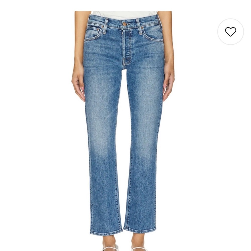 NEW Mother the Mid Rise Hiker Hover Jeans in Penny For Your Thoughts